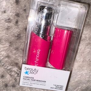 beauty 360 Cordless Facial Hair Remover - Bright Pink
